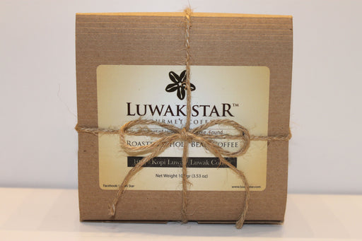 Luwak Star Gourmet Coffee Gift Set, 100% Arabica Sumatra Gayo and Bali Kintamani Luwak Coffee, Whole Beans, Medium Roast, 100 Gram (0.22 Lb), Roasted in the U.S.